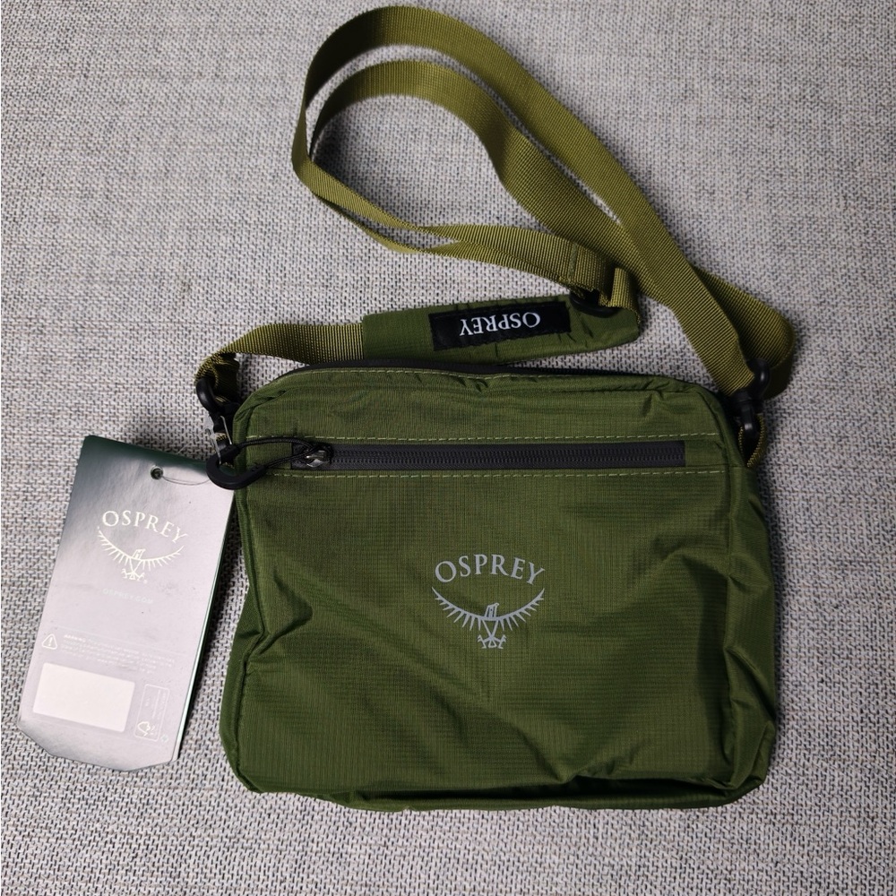 OSPREY Olive Green Messenger Crossbody Bag